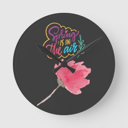 A Spring Visual Series ラウンド壁時計 (正面)