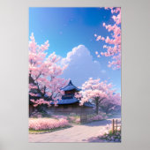 A Springtime Stroll, Cherry Blossoms Beauty ポスター (正面)