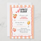 A Spritz Older Any Age Cocktail Birthday Party 招待状 (正面)