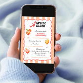 A Spritz Older Any Age Cocktail Birthday Party 招待状