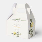 A Squeeze of Thanks Lemon Citrus Baby Shower フェイバーボックス (裏面サイド)