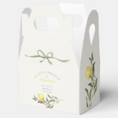 A Squeeze of Thanks Lemon Citrus Baby Shower フェイバーボックス (オープン)