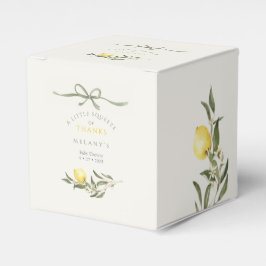 A Squeeze of Thanks Lemon Citrus Baby Shower フェイバーボックス