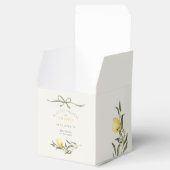 A Squeeze of Thanks Lemon Citrus Baby Shower フェイバーボックス (オープン)