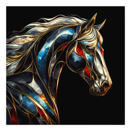 A Stallion 威厳のある - Ai On The Move フォトプリント