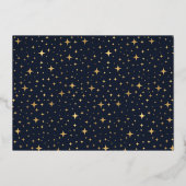 A Star Is生まれ誕生写真告知カード 箔招待状 (裏面)