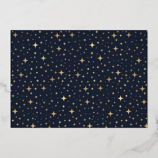 A Star Is生まれ誕生写真告知カード 箔招待状 (裏面)