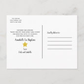 A Star is 生まれ誕生写真発表葉書 案内ポストカード (裏面)