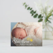A Star is 生まれ誕生写真発表葉書 案内ポストカード (スタンド正面)