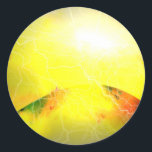 A Star Is 生まれ - Science Fiction Digital Art ラウンドシール<br><div class="desc">Sci-Fi Cosmos銀河系システム惑星太陽の天文学の宇宙デジタルコンピュータアートワーク。</div>