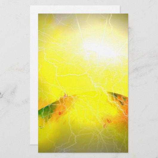 A Star Is 生まれ - Science Fiction Digital Art 便箋 (正面/裏面)