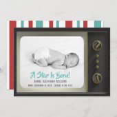 A Star Is TV生まれベビー誕生発表写真 案内状 (正面/裏面)