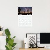  A starry night sky  photo 2026 white calender ポスター (ホームオフィス)