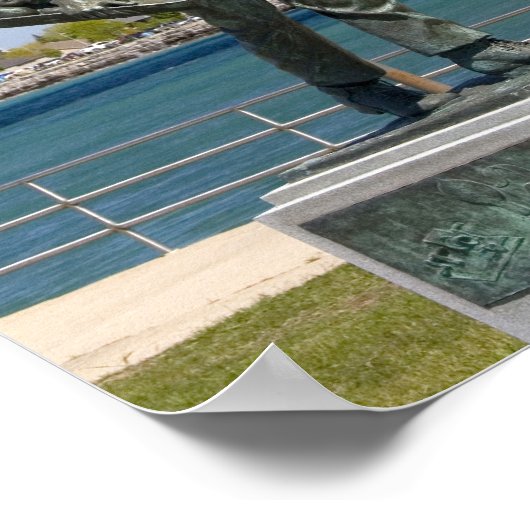 A statue of Thomas Edison by local artist Mino ポスター (角)