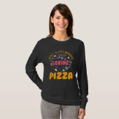 A Steminist Loving Pizza Scientist Science Math ST Tシャツ (正面フル)