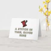 A Stitch In Time カード (黄色い花)