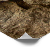 A stone wall made of cobblestones background textu ポスター (角)