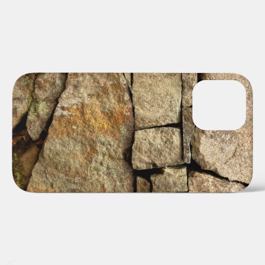 A stone wall made of cobblestones background textu Case-Mate iPhoneケース (裏面 (横))