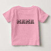 A straightforward yet profound "MAMA" typographic  ベビーTシャツ (裏面)