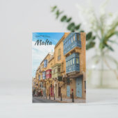 A Street in La Valletta Malta ポストカード (スタンド正面)