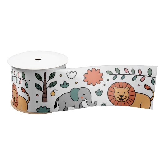 A strip of patterned tape  サテンリボン (リール)