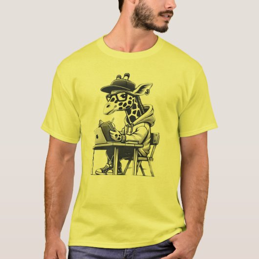 A studious giraffe2 tシャツ (正面)