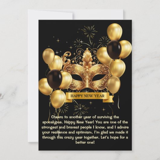 A STUNNING AND SOPHISTICATED NEW YEAR’S シーズンカード (正面)