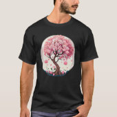 A Stunning and Unique Cherry Blossom Tree in a Glo Tシャツ (正面)