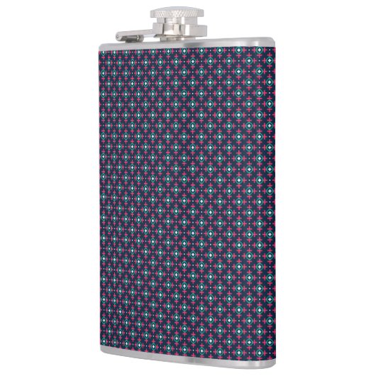 A stylish flask with a geometric pattern フラスク (左)