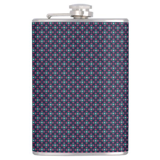 A stylish flask with a geometric pattern  フラスク (正面)