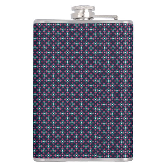 A stylish flask with a geometric pattern  フラスク (裏面)