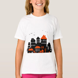 A stylish urban scene tシャツ