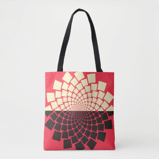 A stylized flower emerging from water, or a rising トートバッグ (正面)