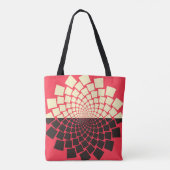 A stylized flower emerging from water, or a rising トートバッグ (裏面)