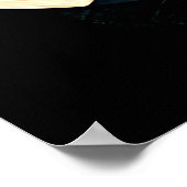 A stylized red fox with closed eyes ポスター (角)