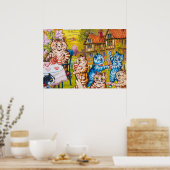 A Summer Teaパーティーby Louis Wain ポスター (キッチン)