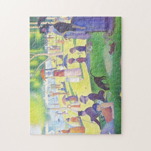 A Sunday by Georges Seurat ジグソーパズル (縦)