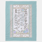 A Sunny Disposition Fleece Blanket (Sea Foam) フリースブランケット (正面)
