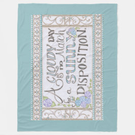 A Sunny Disposition Fleece Blanket (Sea Foam) フリースブランケット