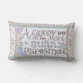 A Sunny Disposition Throw Pillow ランバークッション (裏面)