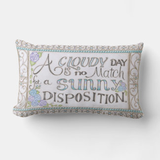 A Sunny Disposition Throw Pillow ランバークッション