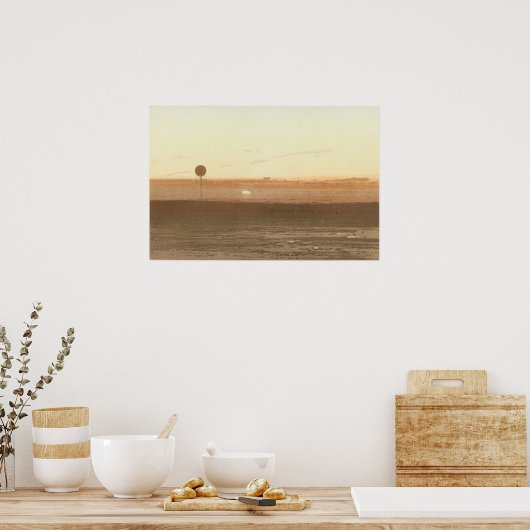 A sunset as seen from the balloon. ポスター (キッチン)