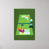 A Surreal Tennis Match キャンバスプリント (正面)