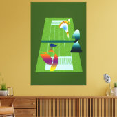 A Surreal Tennis Match キャンバスプリント (インサイチュ (リビング))