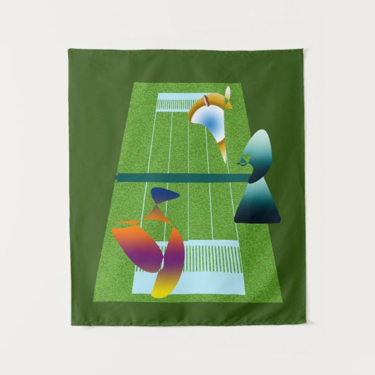 A Surreal Tennis Match タペストリー (正面)
