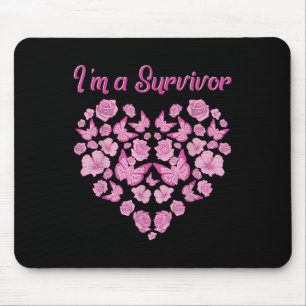A Surviの女性のための乳がん生存者のシャツ マウスパッド