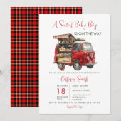 A Sweet Baby Boy Bakery Food Truck Baby Shower 招待状 (正面/裏面)
