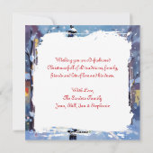 A Sweet Christmas Cardinal Couple on Lamp Post シーズンカード (裏面)