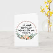 A Sweet Friendship Refreshes The Soul Friend Bff I カード (黄色い花)