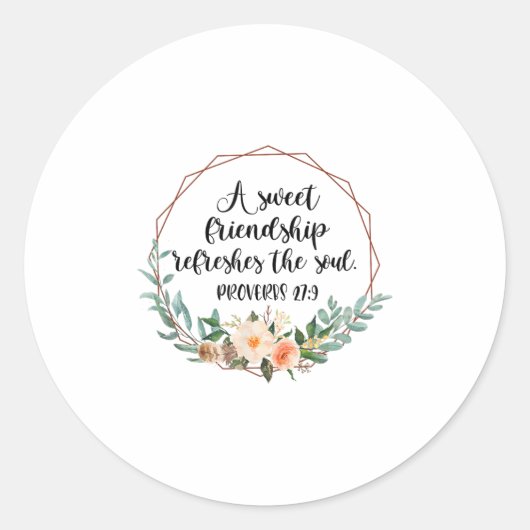A Sweet Friendship Refreshes The Soul Friend Bff I ラウンドシール (正面)